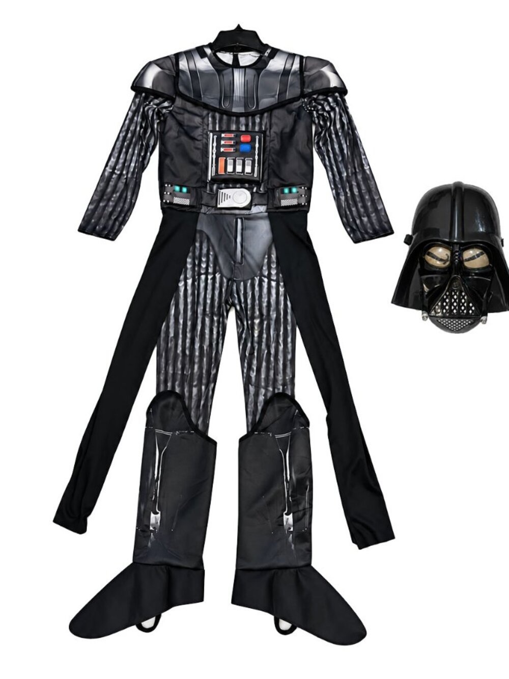 Star Wars Darth Vader Child Costume Youth Large Black Rubie's EUC